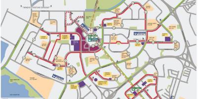 Zemljevid kolesarjenje Singapur