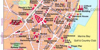 Chinatown Singapur zemljevid