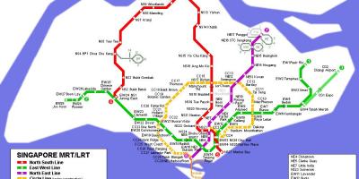 Metro zemljevid Singapur