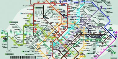 Singapur železniške postaje zemljevid