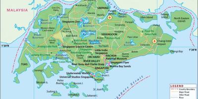Zemljevid Singapur mesto