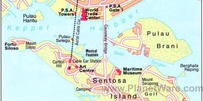 Zemljevid Singapur zanimivosti