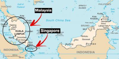 Singapur zemljevid sveta