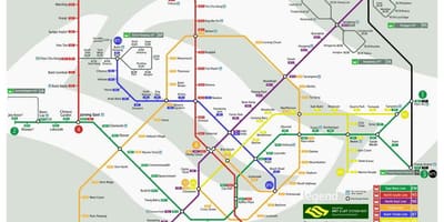 Singapur mrt skladu zemljevid