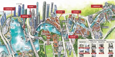 Zemljevid Singapur, Reka Križarjenje