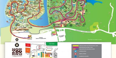Zemljevid živalskem vrtu Singapur